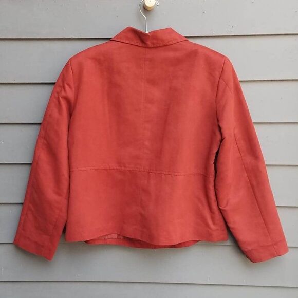 Koret Rust Faux Suede Feel Lined Blazer Size 16 - Picture 9 of 9